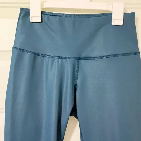 90 Degree By Reflex Blue Leggings Women's For Yoga and Exercise Size S - Picture 3 of 10